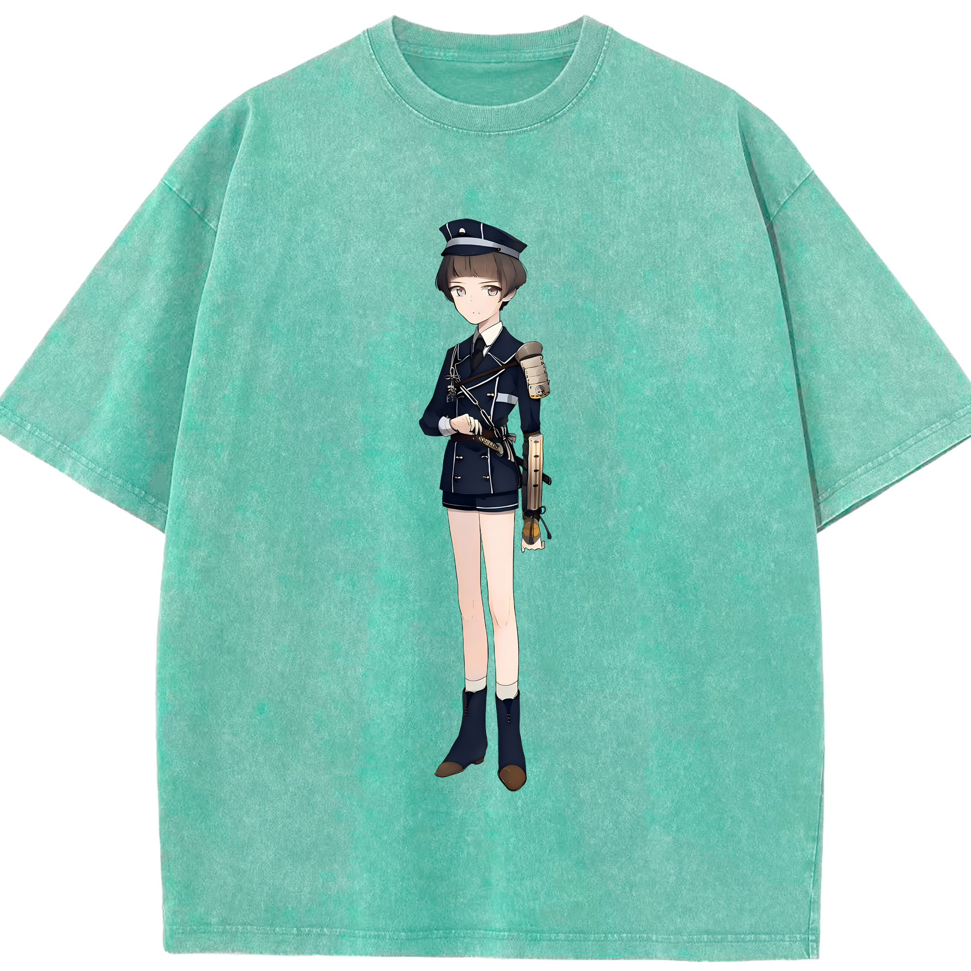 （画像用） 刀剣乱舞 Touken Ranbu 綿100% ヴィンテージ風 半袖Tシャツ（フロントプリント）